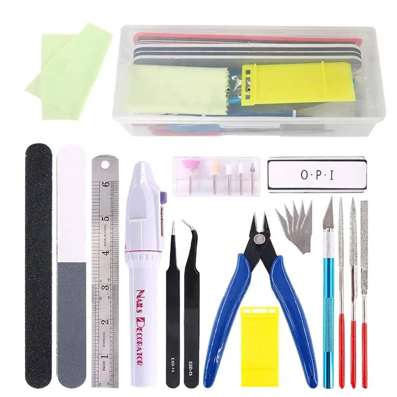 Model Kit Tweezers - ‌24/9-Piece Miniature Tool Kit for Model
