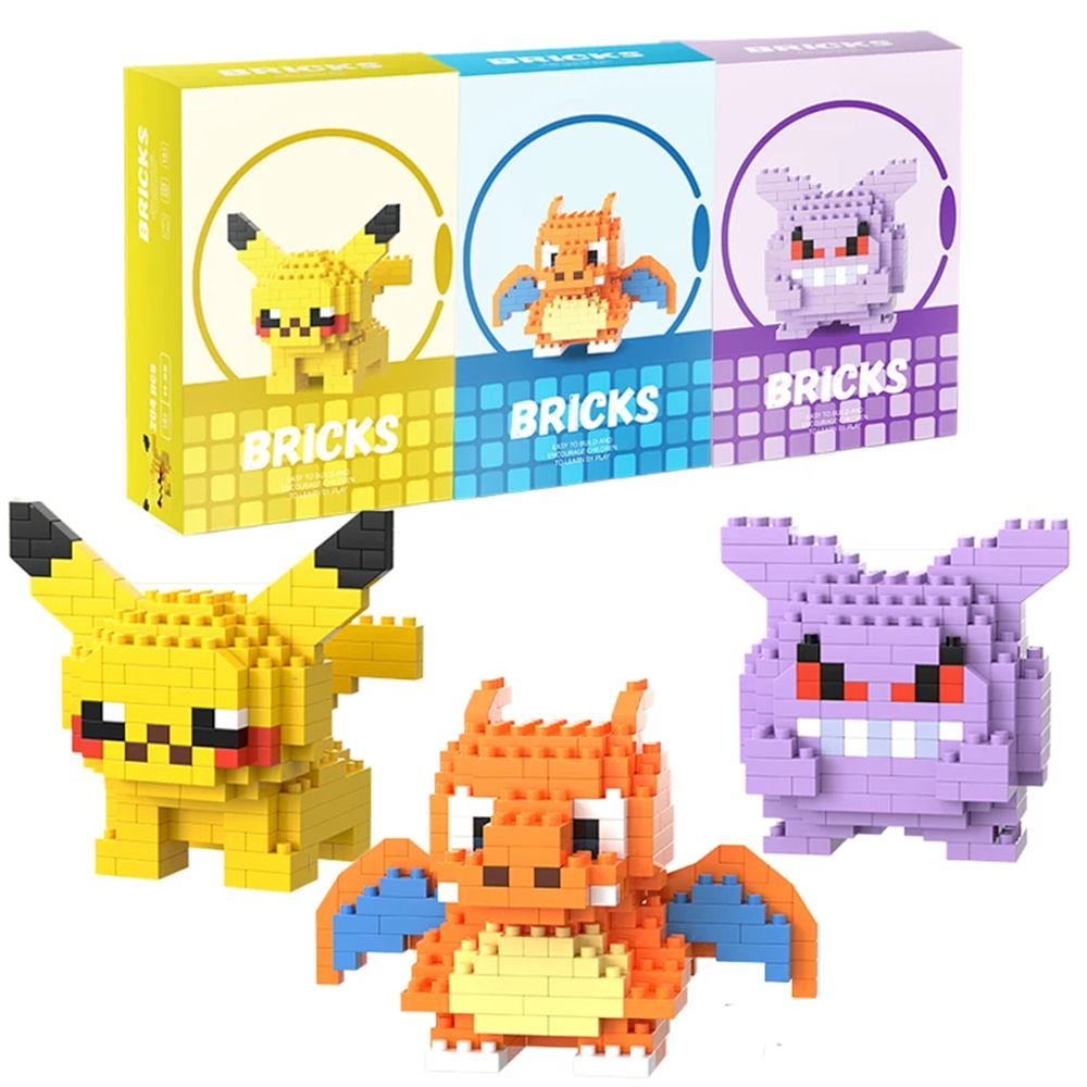Model Kit Walmart - Pokemon Micro Building Blocks Pikachu Dragonite
