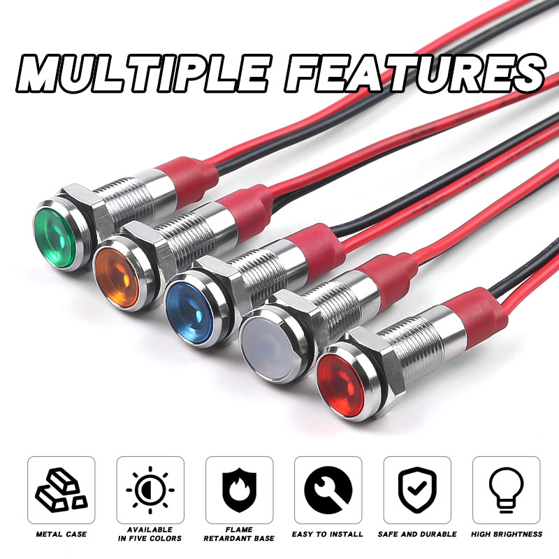 6mm Metal LED Indicator Light  - Panel Line Marker recension och pris