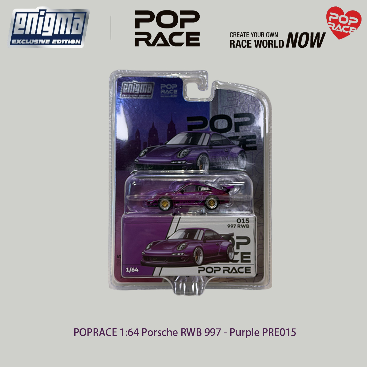 POP RACE 1:64 Blister Pack Set - Model Kit Cars recension och pris