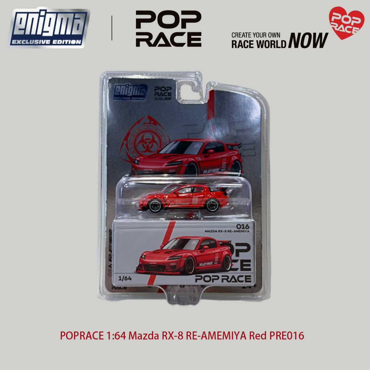 POP RACE 1:64 Blister Pack Set - Model Kit Cars recension och pris