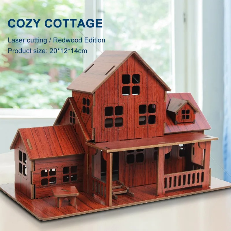 3D Wooden Puzzle Model GamesCo - Model Kit House recension och pris