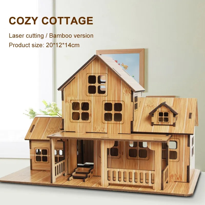 3D Wooden Puzzle Model GamesCo - Model Kit House recension och pris