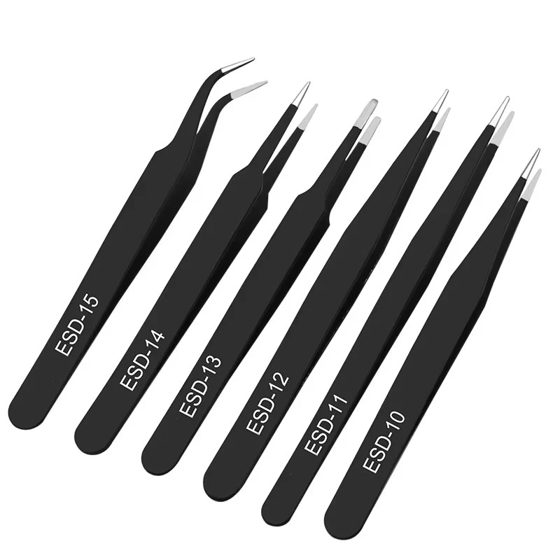 6pcs anti-static stainless ste - Model Kit Tweezers recension och pris