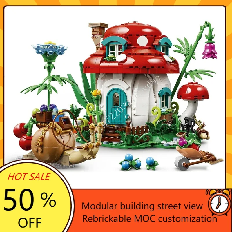 964PCS Mushroom House Modular  - Model Kit House recension och pris
