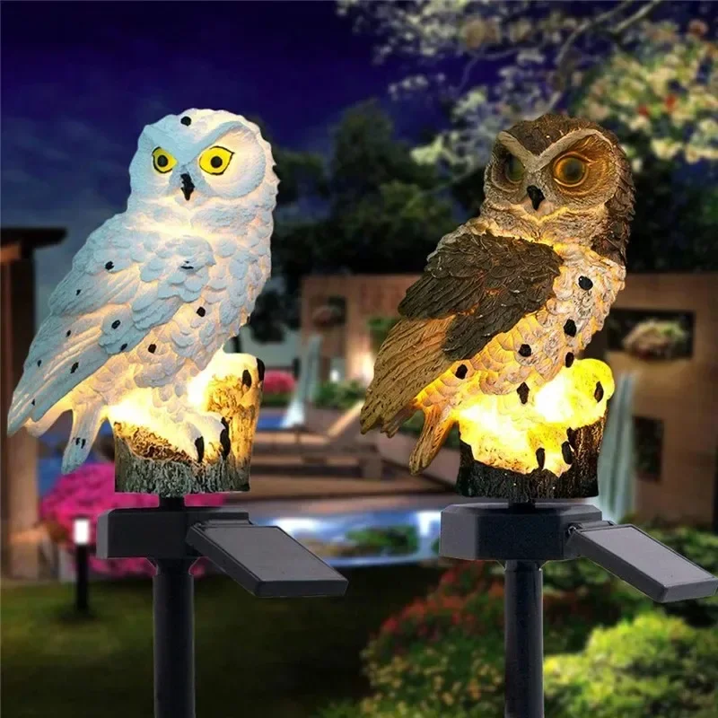 Solar Owl Statue Garden Light  - Model Kit Led recension och pris