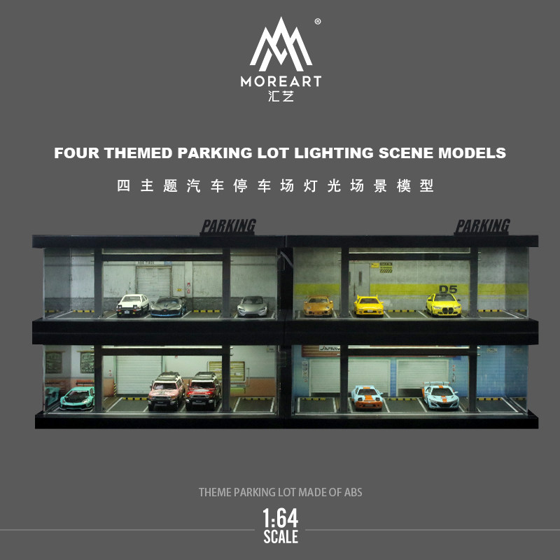 1:64 Four-theme Car Parking Lo - Model Kit Cars recension och pris