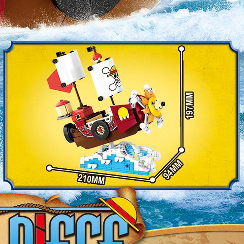 4in1 One Piece THOUSAND SUNNY  - Model Kit Thousand Sunny recension och pris