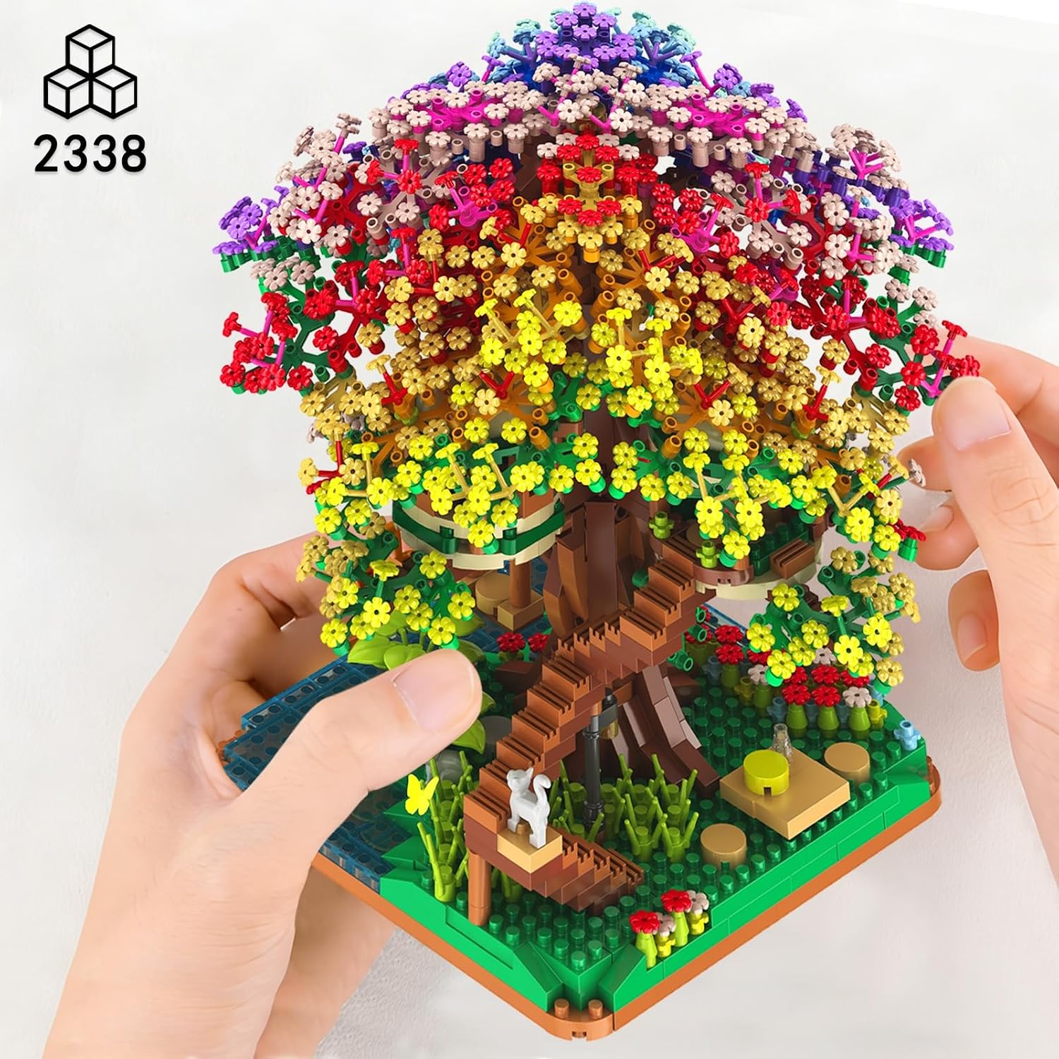 2338PCS DIY Rainbow Tree House - Model Kit House recension och pris