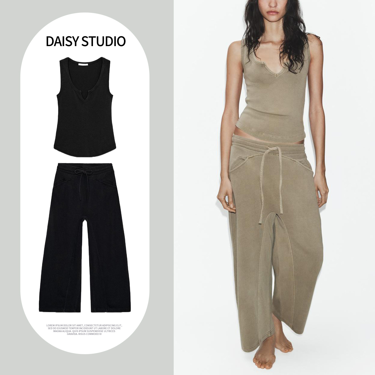 Washed Effect round Neck Sleev - Wash Effect Set recension och pris