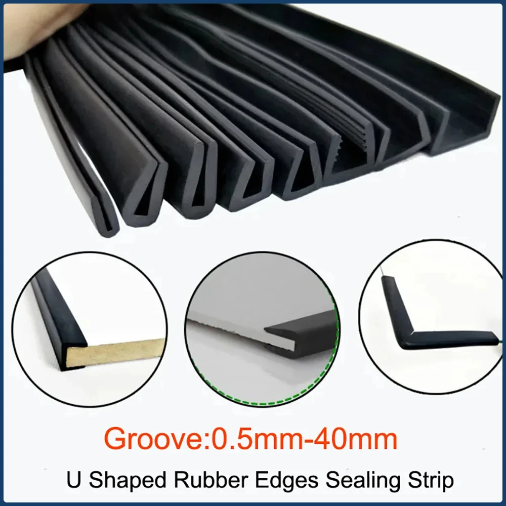 Black U Shaped Rubber Edge Sea - Panel Line Marker recension och pris